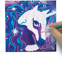 Nebulous Stars peinture par numéros chevaux toile avec cadre-2