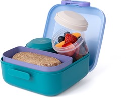 Amuse lunchbox rikko divider en 2 snack lagoon sky