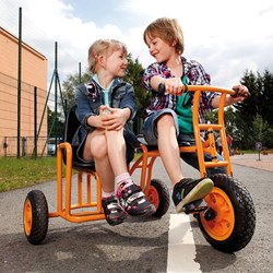 Top Trike tricycle side-car jaune vélo enfant réglable