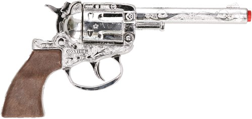 Pistolet à amorces jouet revolver 100 coups métal accessoire cowboy-3