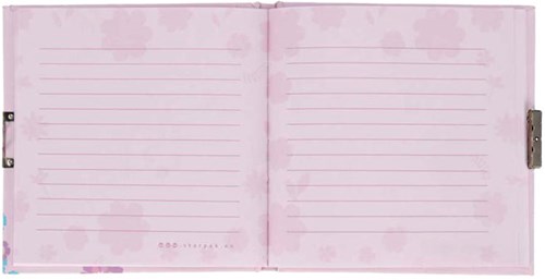 Lobbes journal koala pastel avec cadenas 13,5x13,5cm pour enfants-2