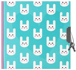 Lobbes journal lapin avec serrure - journal personnel pour enfants