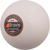 Grays balle de hockey Club Ball X 6 blanc - balle d'entraînement 5.5oz