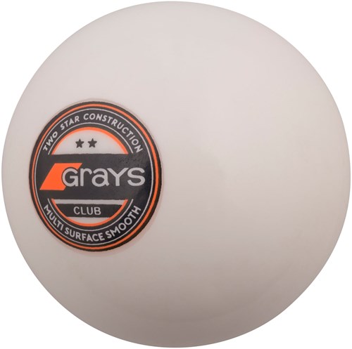Grays balle de hockey Club Ball X 6 blanc - balle d'entraînement 5.5oz