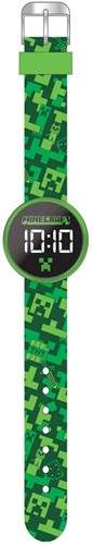 Accutime montre Minecraft LED ronde avec pile remplaçable