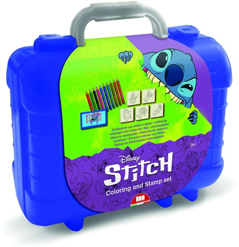 Stitch valise créative tampons et couleurs jouet 81 pièces