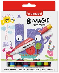 Bruynzeel feutres magiques set 8 pièces changement de couleur