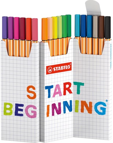 Stabilo set de bureau feutres point 88 18 couleurs dessin créatif-2