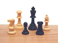 HOT Games Jeu d'échecs Art.93mm.Mt.6 Noir/Blanc en sac