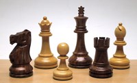 HOT Games pièces d'échecs Staunton taille 6 palmier-acacia 93mm classique
