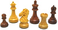 HOT Games pièces d'échecs set Rein Knight bois sculpté main 96mm