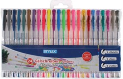 Stylex 24 gelpennen ass. in geschenkverp. 43834