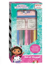 Multiprint Gabby's Maison de poupée set créatif de tampons avec feutres