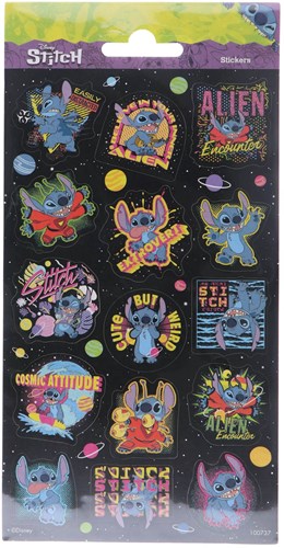 Totum stickers Disney Stitch glitter - autocollants créatifs pour enfants