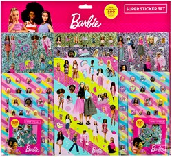 Barbie set d'autocollants loisirs créatifs 600 stickers multicolore