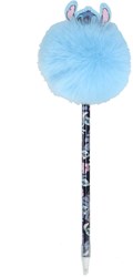 Stylo bille Stitch Pom Pom - stylo coloré avec pompon et figurine