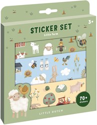 Little Dutch stickers Little Farm - 3 planches d'autocollants avec décor de jeu