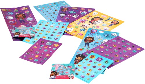 Gabby's Dollhouse Set de Stickers Super 500 autocollants multicolores-2