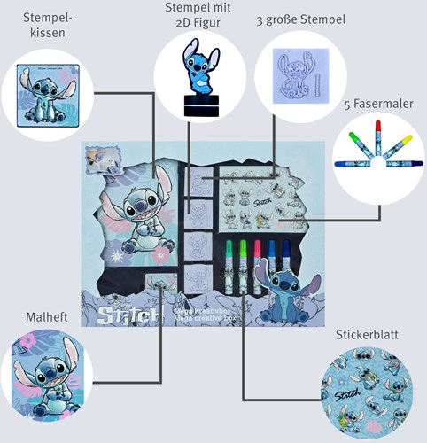 van der Meulen coffret créatif Stitch boîte d'activités pour enfants-3