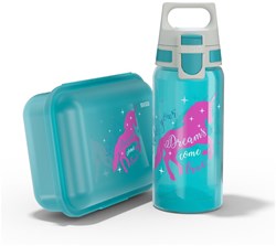 SIGG Set scolaire - Gourde et boîte à lunch Licorne pour enfants