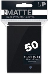 Asmodee protège-cartes Pro-Matte noir - 50 pièces - cartes à collectionner