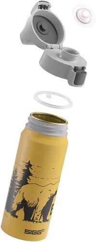 SIGG gourde Brave Bear aluminium 0,5l sans BPA jaune-2