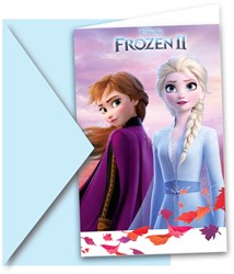 Folat Disney Frozen invitations anniversaire enfants 6 pièces fête