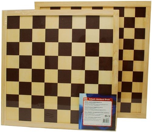 Damier Hot Games Chess marron 40 cm