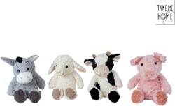Take Me Home peluches animaux de la ferme 4ass 23-30cm jouet