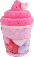 Van Manen peluche glace doudou avec cœurs - Fluffy Menu 36cm jouet-3