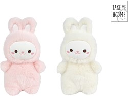 Take Me Home peluche lapin jouet câlin 19cm blanc enfant