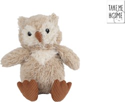 Take Me Home peluche chouette 20cm marron jouet enfant