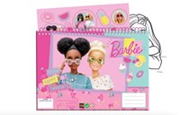 Barbie bloc de dessin avec autocollants - 40 feuilles jouet créatif-2