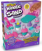 Spin Master Kinetic Sand Coffret Pâtisserie Licorne Sable Pailleté Cupcakes