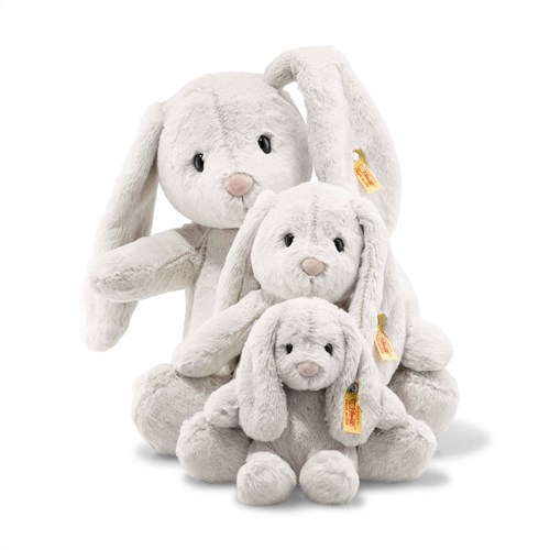 Steiff peluche lapin Hoppie - Soft Cuddly Friends gris 38 cm-2