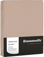 Hoeslaken jersey beige 90x200cm