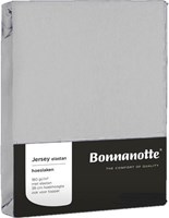 Hoeslaken jersey licht grijs 90x200cm