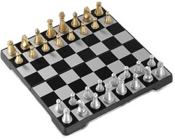 HOT Games échecs de voyage magnétiques cassette plastique noire 16x8x2.5cm