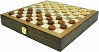 HOT Games échecs dames backgammon cassette en bois 29x29cm classique-3