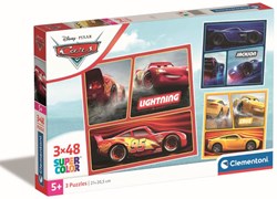 Clementoni puzzle 3x48 pièces Cars - puzzle pour enfants jouet
