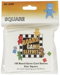 Asmodee protège-cartes pour jeux de société - carré 69x69mm - 100 pièces