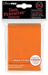 Ultra Pro protège-cartes orange 50 pièces - protection cartes à collectionner