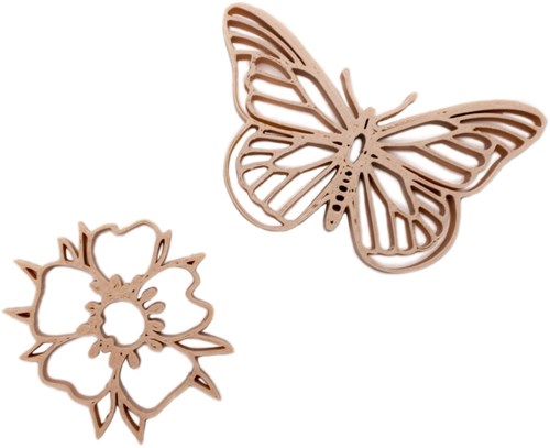 Grennn emporte-pièces papillon et fleur - jouet éducatif multicolore