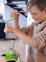 Haba Terra Kids - Perceuse manuelle pour jeunes aventuriers et bricoleurs