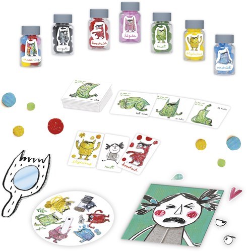 Jumbo jeu éducatif Color Monster - découvrir et apprendre les émotions-3