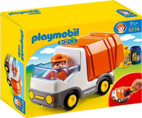 Playmobil 1.2.3 Camion poubelle