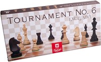 HOT Games Jeu d'échecs Tournoi 6 acajou/érable 53x26cm-3