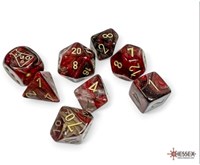 Chessex dés Borealis Cosmos polyédriques avec chiffres dorés-2