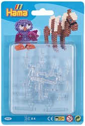 Hama Connecteurs pour perles à repasser - Set de 4 - Transparent - Accessoire