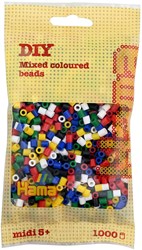 Hama perles à repasser - mélange créatif 1000 perles plastique